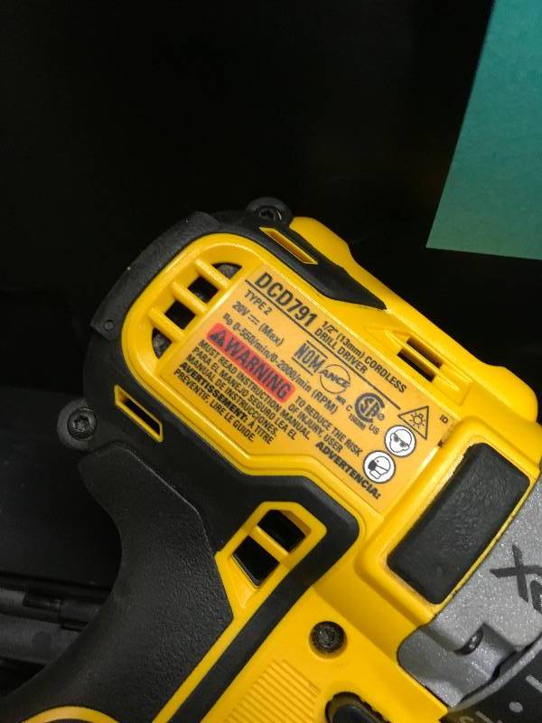 Dewalt DCD791 - 20V MAX XR� Li-Ion BL Compact Drill  Driver in like new condition