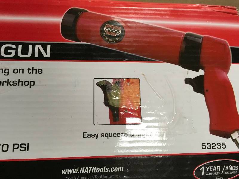 Speedway air caulking gun not used