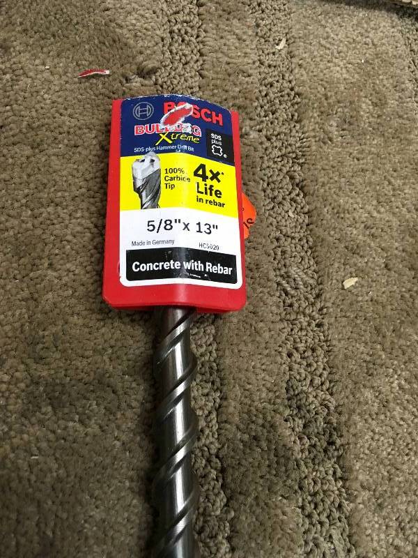Bosch 58 x 13 concrete with rebar in good condition