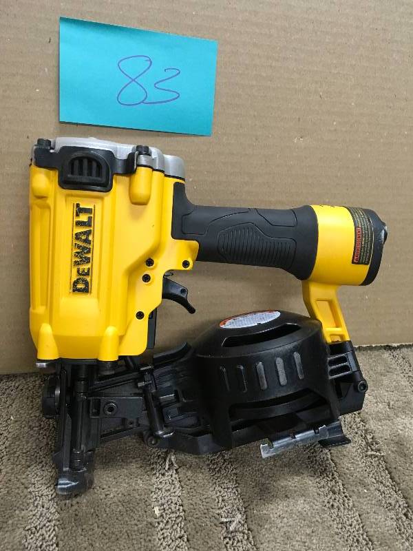 Dewalt coil roofing nailer used