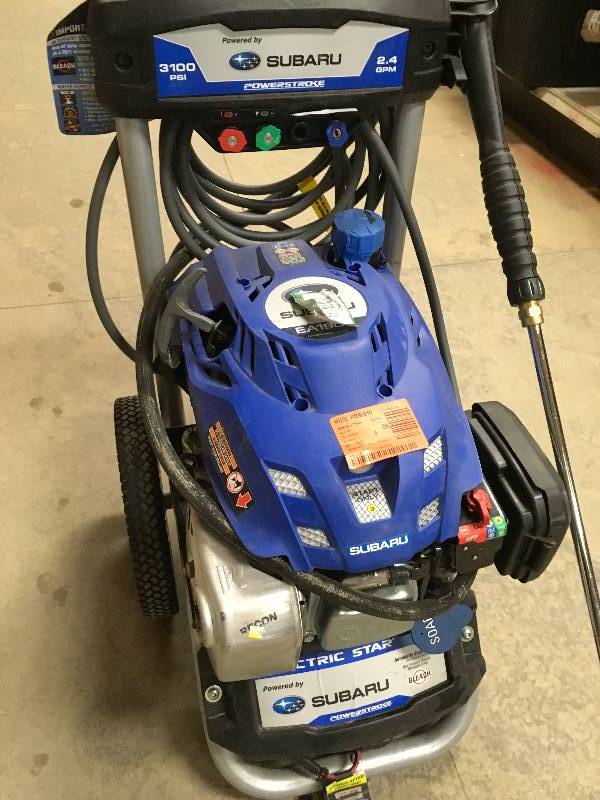 Subaru EA190v, 3100 PSI Electric Start Gas Pressure Washer In Like New ...