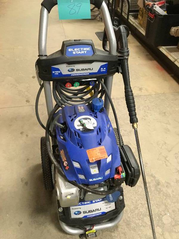 Subaru EA190v, 3100 PSI electric start gas pressure washer in like new ...