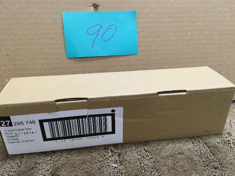 Case of 10 Pack of 11 in cable ties new