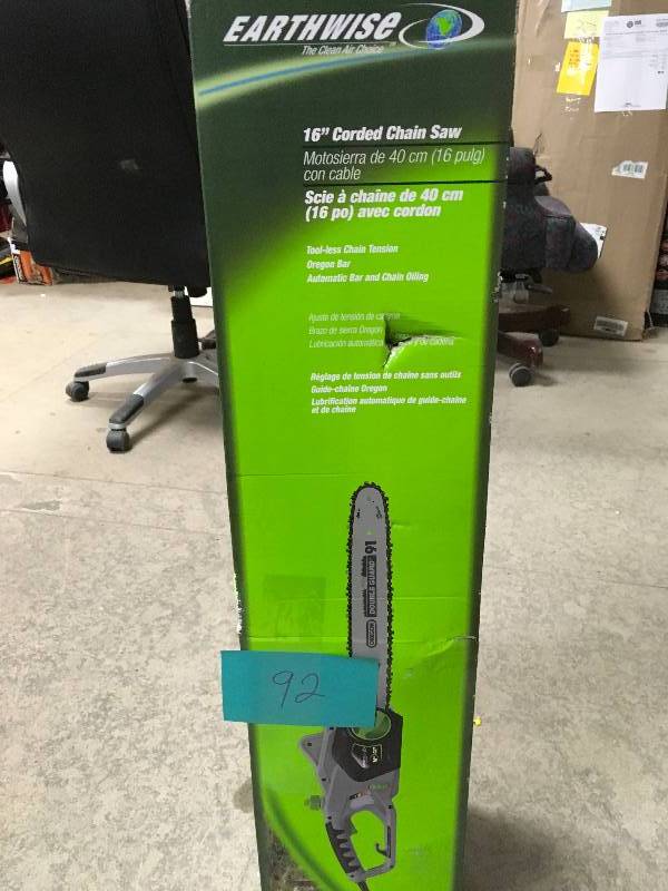 Earthwise  16 inch corded chain saw new