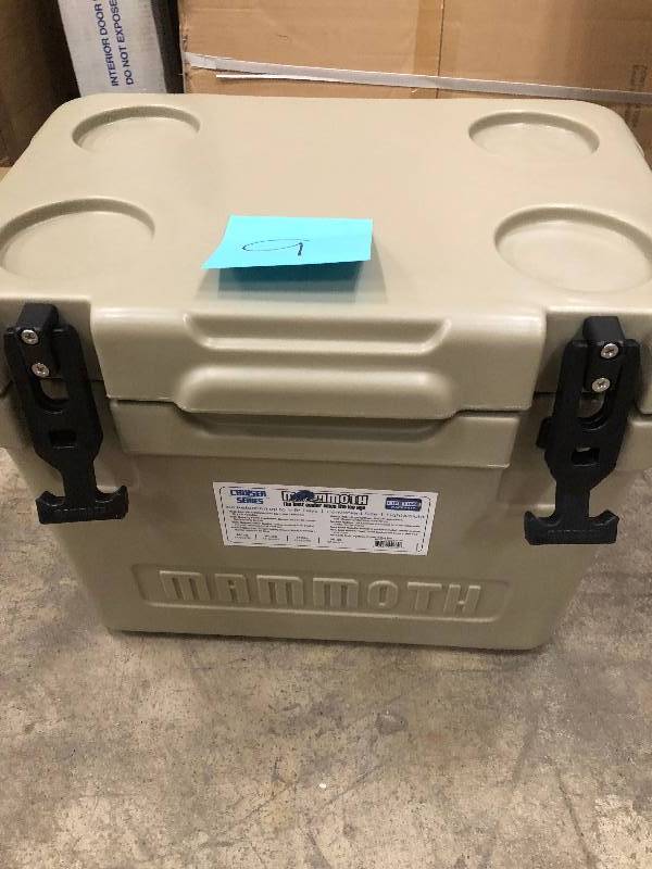 lot 9 image: Mammoth Cruiser Roto-Molded Cooler and Insulated Beverage Holder New
