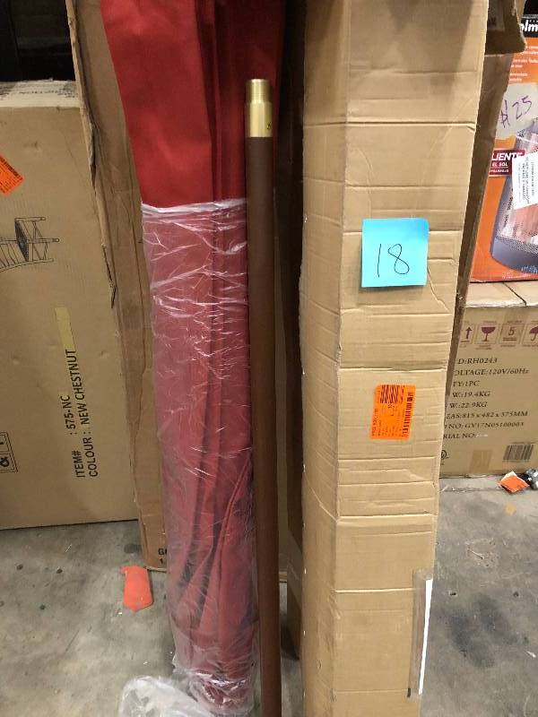 lot 18 image: 9 ft Patio umbrella not used