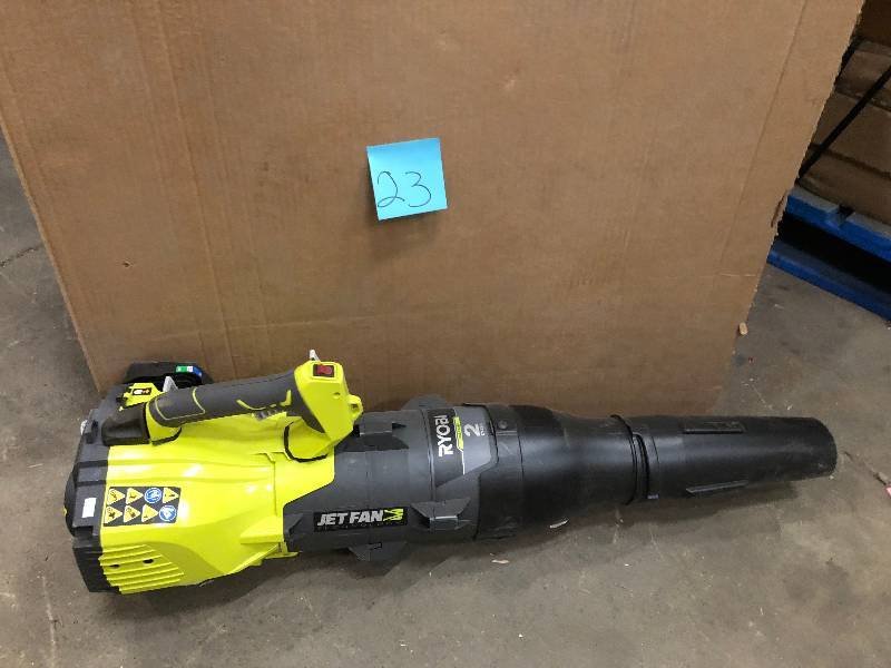 lot 23 image: Ryobi 160 MPH 520 CFM 25cc Gas Jet Fan Blower in very good condition