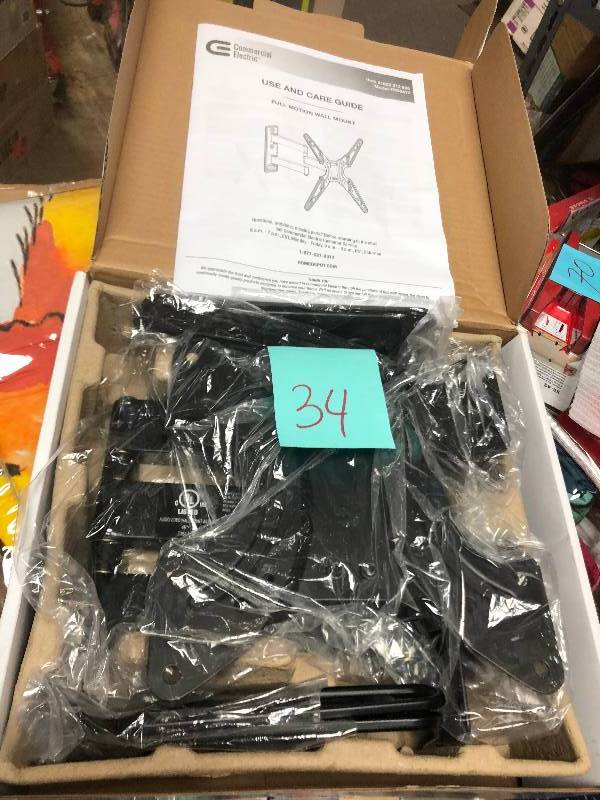 lot 34 image: Commercial Electric Wall Mount Full Motion Not used