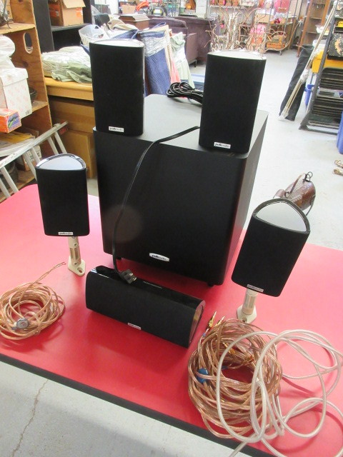 lot 317 image: POLK AUDIO SURROUND SOUND SPEAKERS