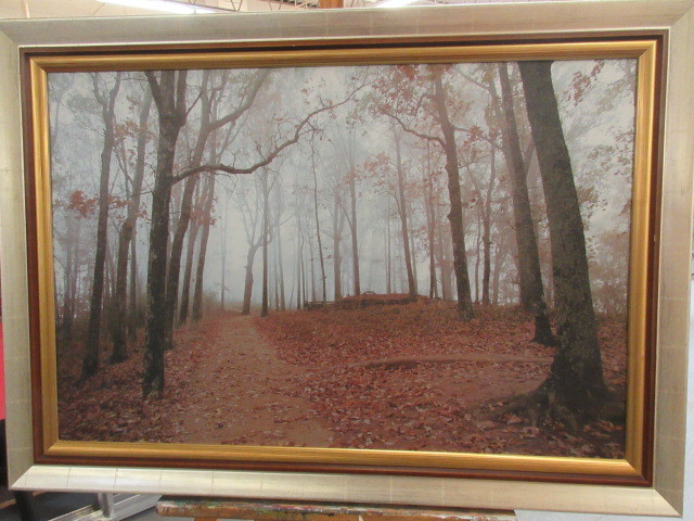 lot 345 image: AUTUMN THEMED NATURE PRINT