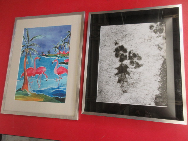 lot 355 image: TWO FRAMED ART PRINTS
