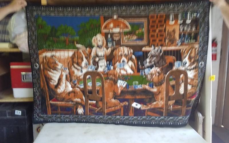 Poker Dog Tapestry 38x58