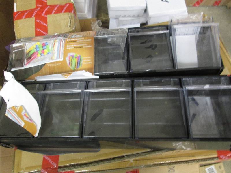 Lot of 2 Deflecto 5 Bin Horizontal ...