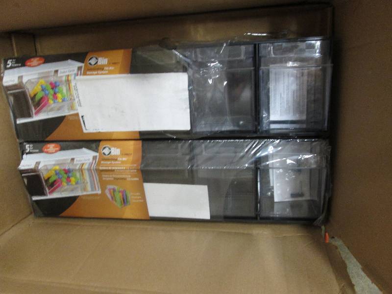 Lot of 2 Deflecto 5 Bin Horizontal ...