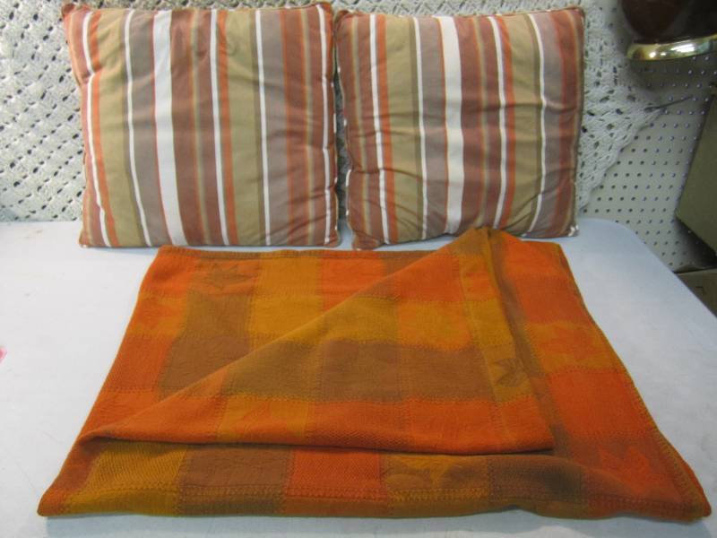 lot 60 image: Pair of 16 Throw Pillows and 52 x...