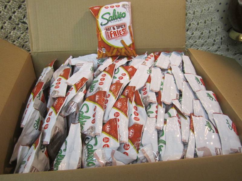 lot 75 image: Case of 90 Bags Hot & Spicy Baked F...
