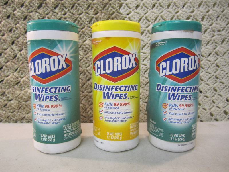 lot 84 image: 3 Containers of Clorox Disinfecting...