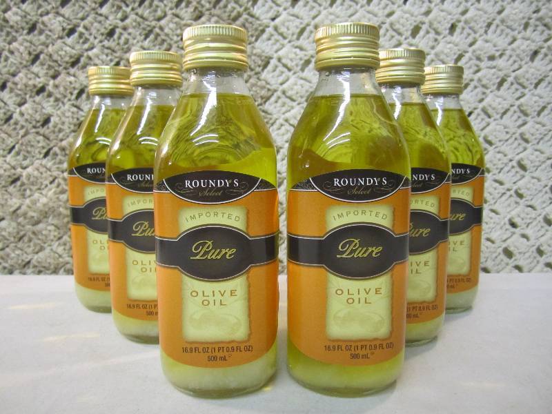 lot 93 image: 6 Bottles Roundys Imported Pure Oli...
