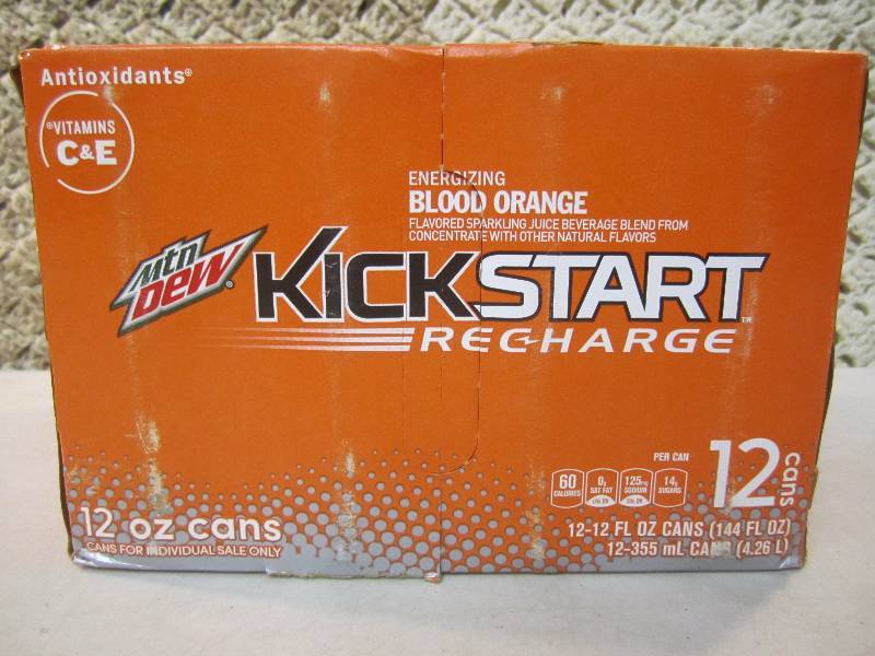lot 99 image: 12-Pack Mtn Dew Kickstart Recharge ...