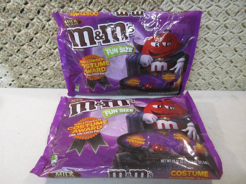 lot 121 image: 2 Big Bags M&Ms Fun Size Bags Best...
