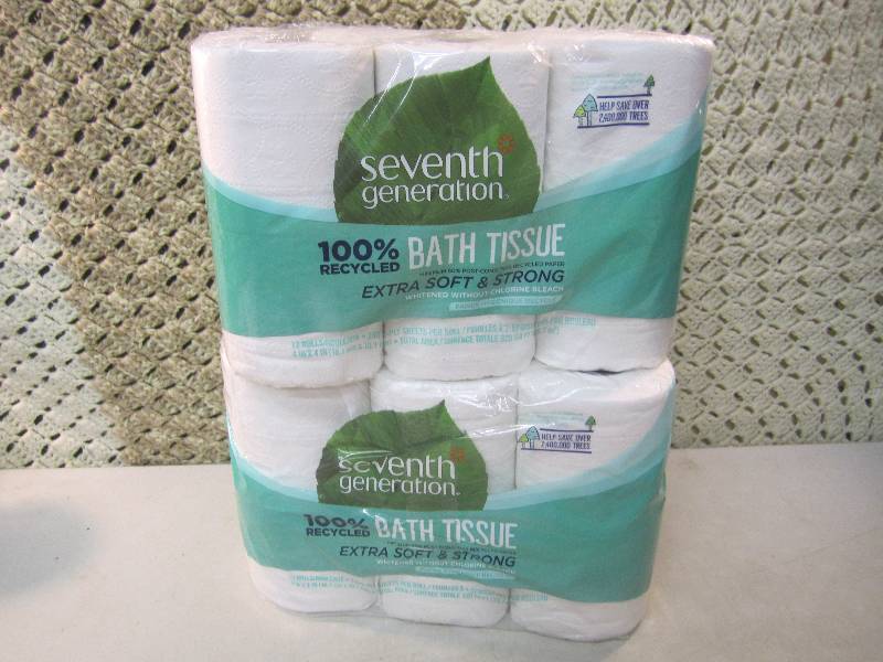 lot 144 image: 24 Rolls 2-Ply Bath Tissue 2 packs ...