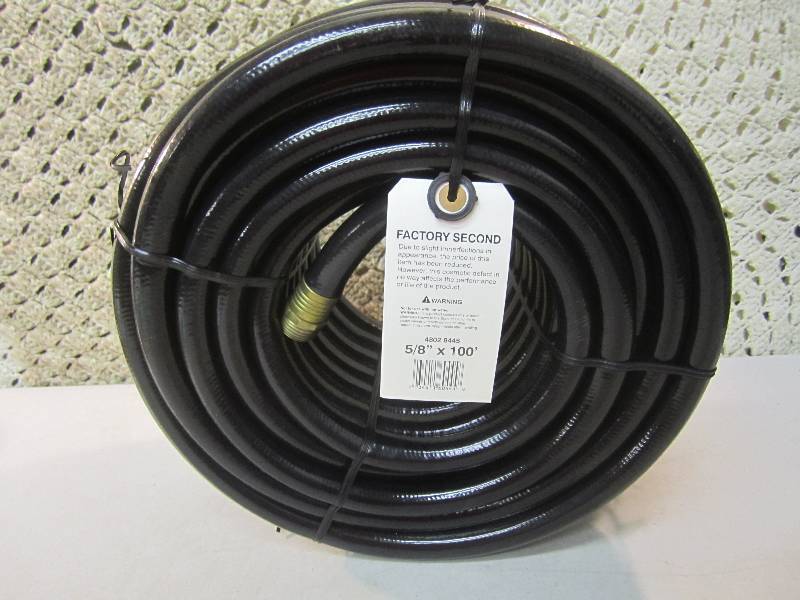 lot 160 image: 58 x 100 ft. Garden Hose Black Fa...