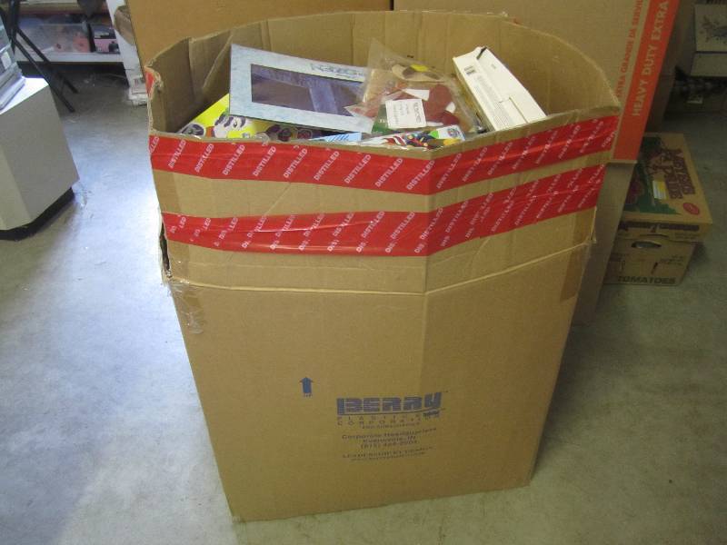 lot 185 image: Large Box Full of Misc Toys Etc See...