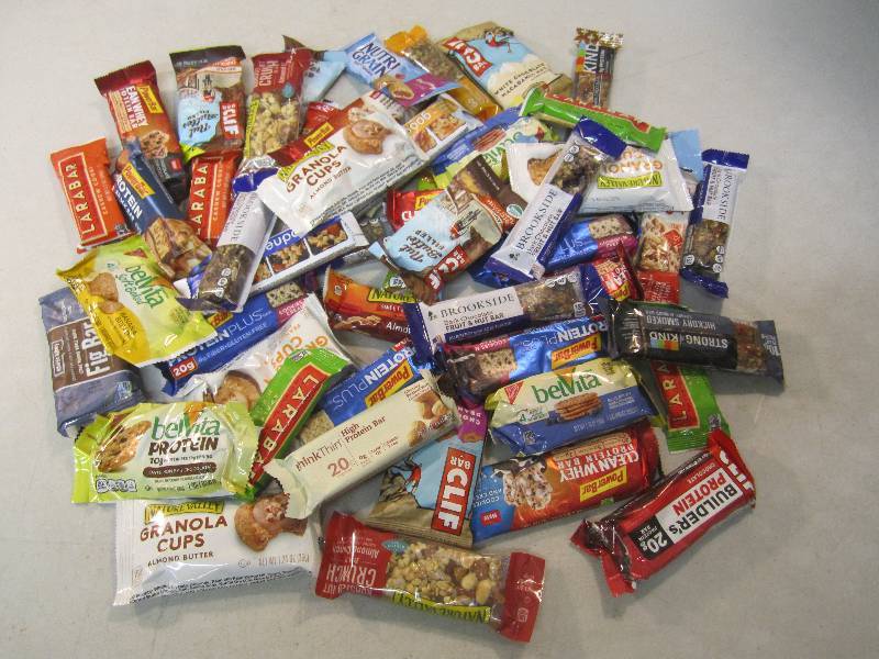 lot 213 image: Large Lot of Misc Granola and Power...