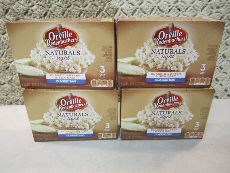 lot 219 image: 4 Boxes Orville Redenbachers Classi...