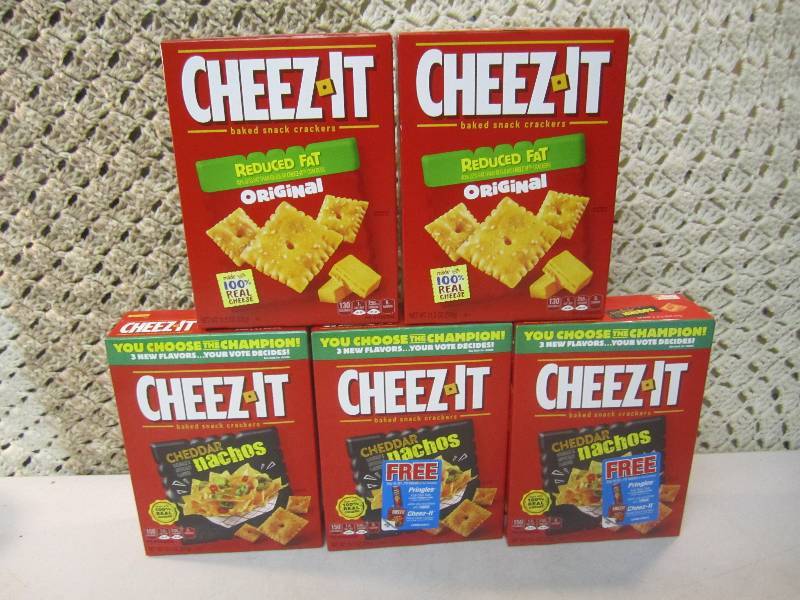 lot 229 image: 5 Boxes of Cheez-It Snack Crackers ...