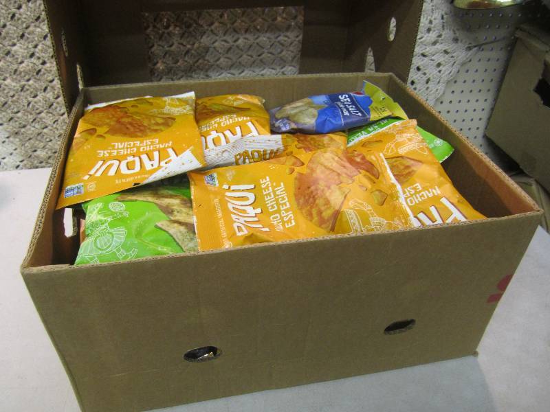 lot 230 image: Banana Box Full of Misc Chips Best ...