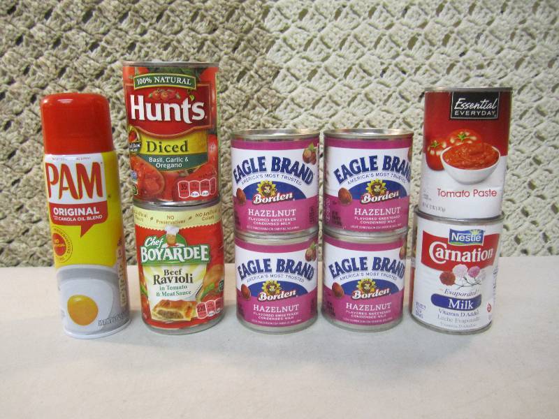 lot 239 image: Misc Can Goods Best by Feb 2018 to ...