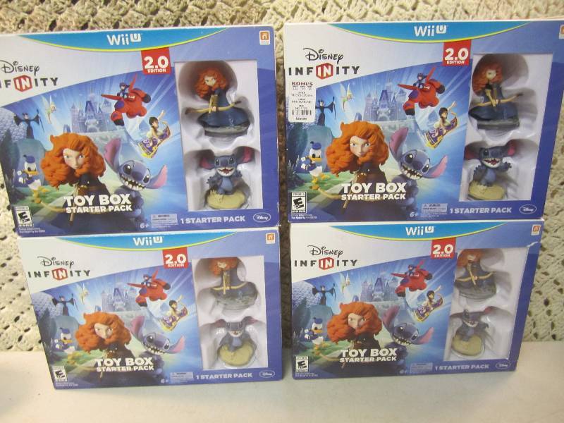 lot 250 image: 4 Disney Infinity 2.0 Toy Box Start...