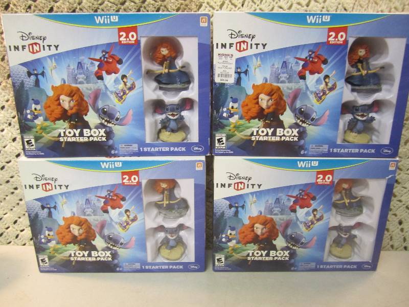lot 251 image: 4 Disney Infinity 2.0 Toy Box Start...