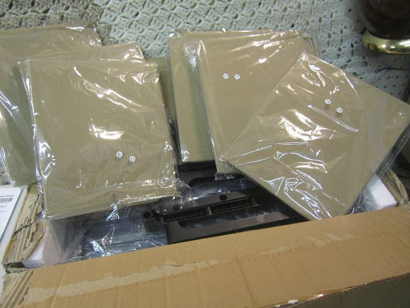 lot 279 image: 12 Drawer Organizer in Tan 49.25 H...