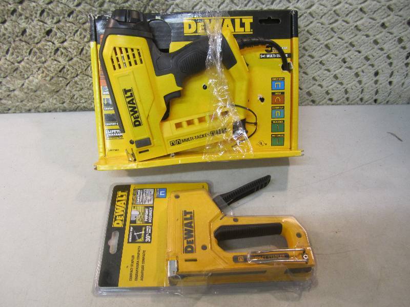 lot 282 image: Dewalt Electric Stapler and Hand St...