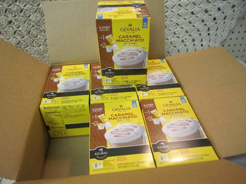lot 286 image: Case of 6 Boxes Keurig Gevalia Kaff...