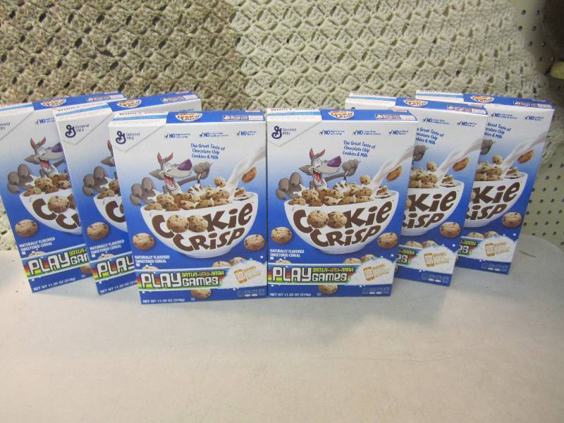 lot 293 image: Lot of 6 Boxes Cookie Crisp Cereal ...