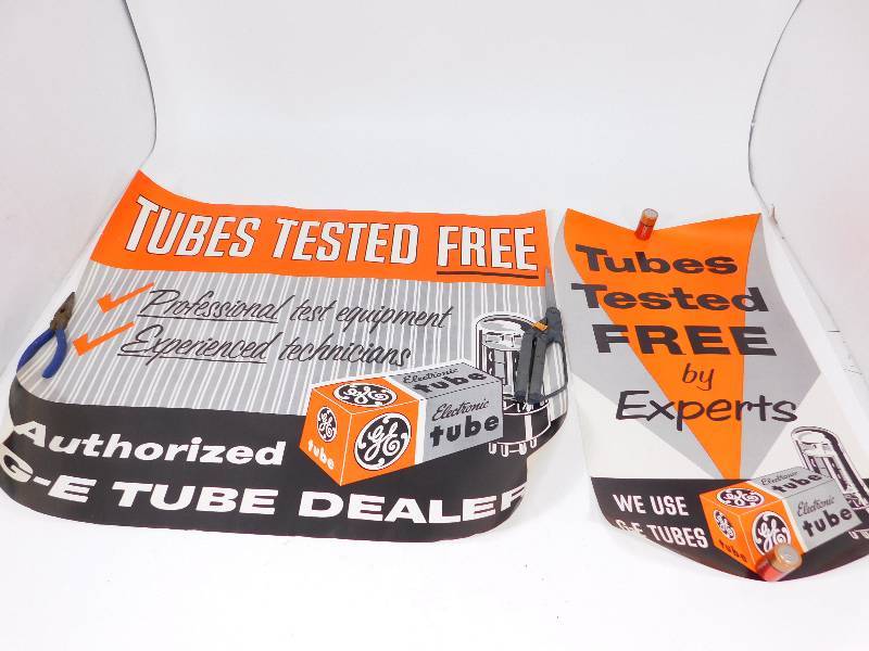 lot 39 image: GE Tubes Tester Posters