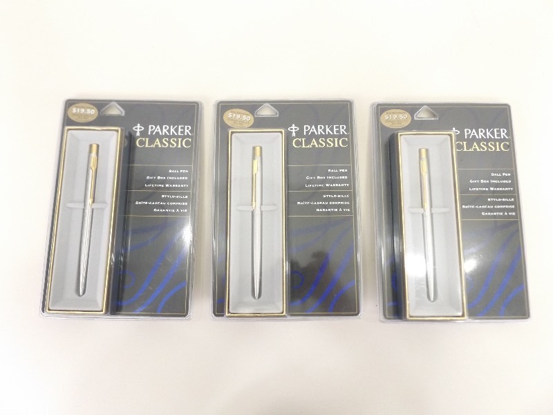 lot 41 image: 3 New in Box Parker Pens