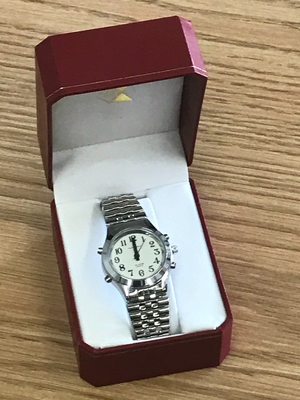 lot 25 image: ILA Quartz Talking Watch With Alarm...