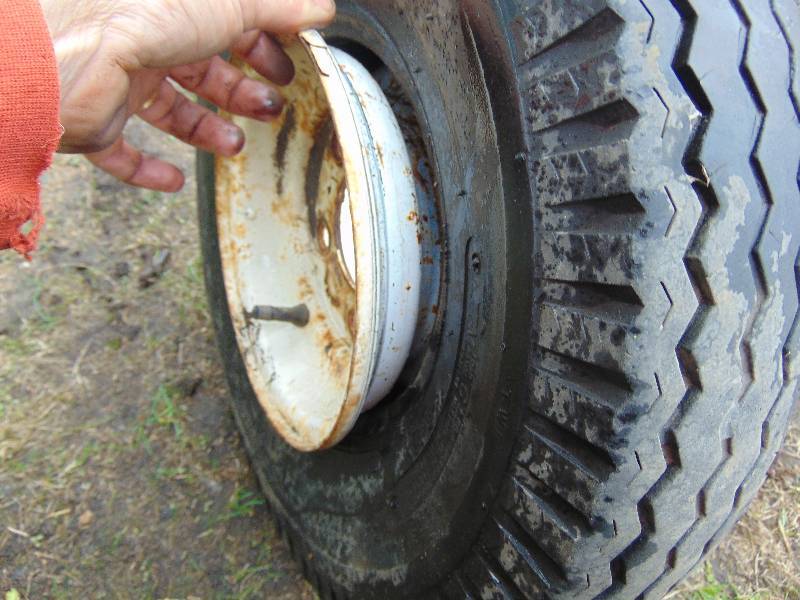 lot 29 image: (2) 5.70-8 Tires and Rims