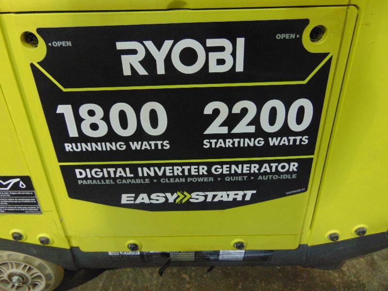 lot 36 image: 18002200 Ryobi Generator