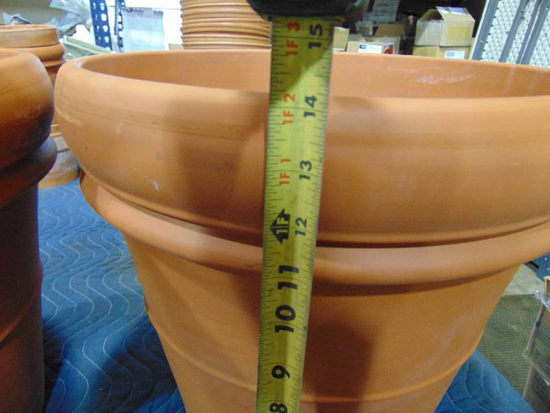lot 54 image: (2) 14 Large Pots