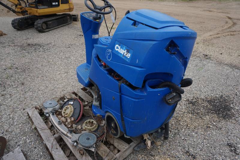 lot 23 image: 2012 Clarke Model Focus II Commercial Ride On Floor Sweeper