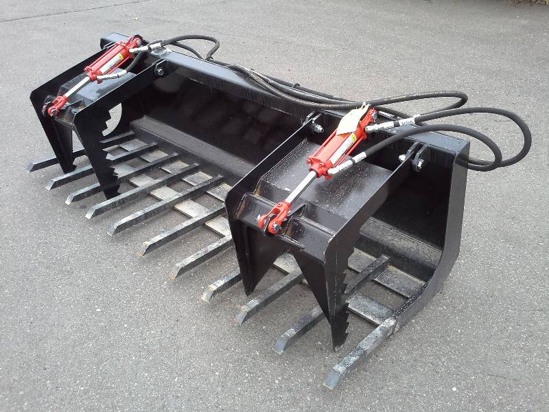 84 Double Grapple Bucket (Skidsteer Attachment)