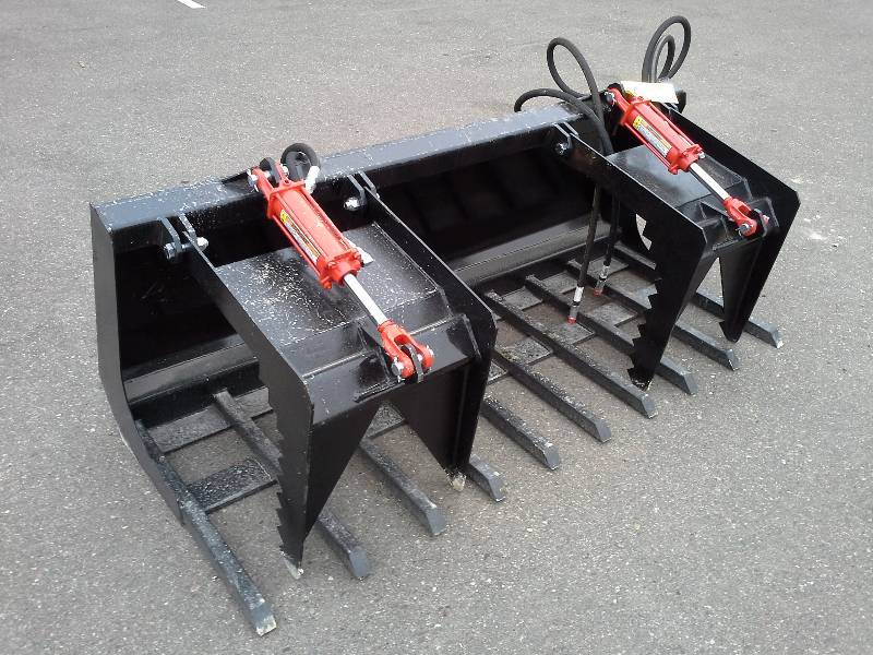 72 Double Grapple Bucket (Skid Steer Attachment)