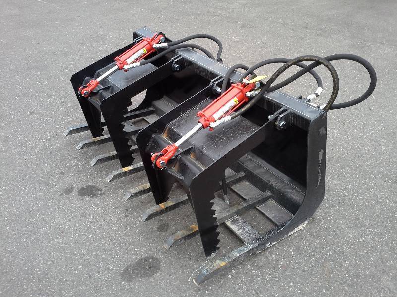 60 Double Grapple Bucket (Skid Steer Attachment)