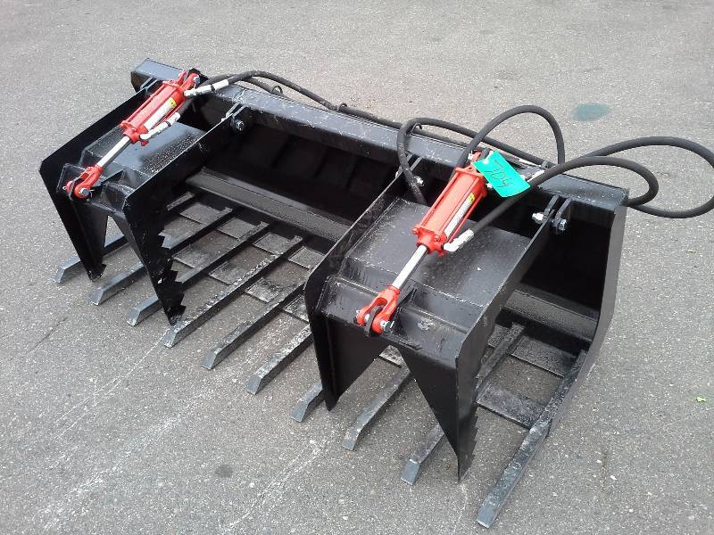 72 Double Grappler Bucket (Skid Steer Attachment)