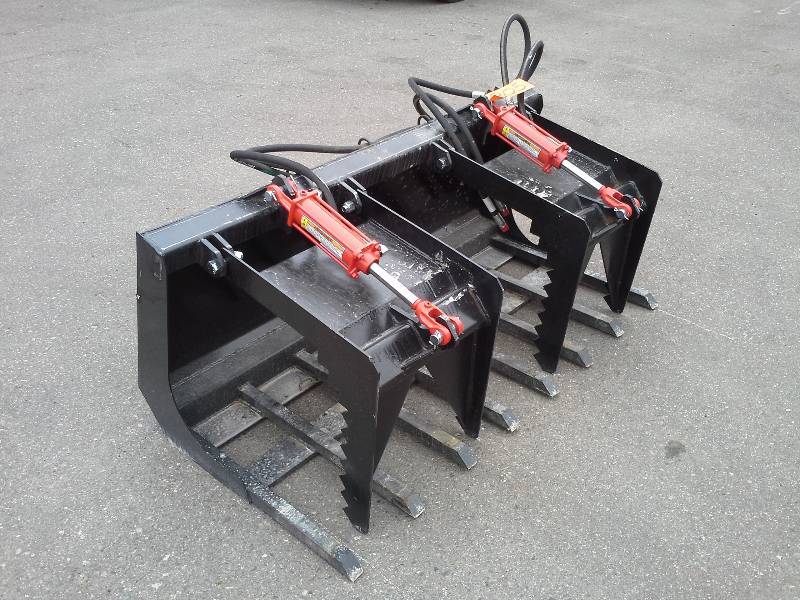 60 Double Grapple Bucket (Skidsteer Attachment)